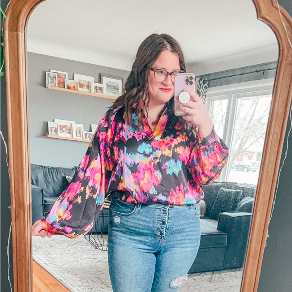 Vibrant Multicolor Women's Top